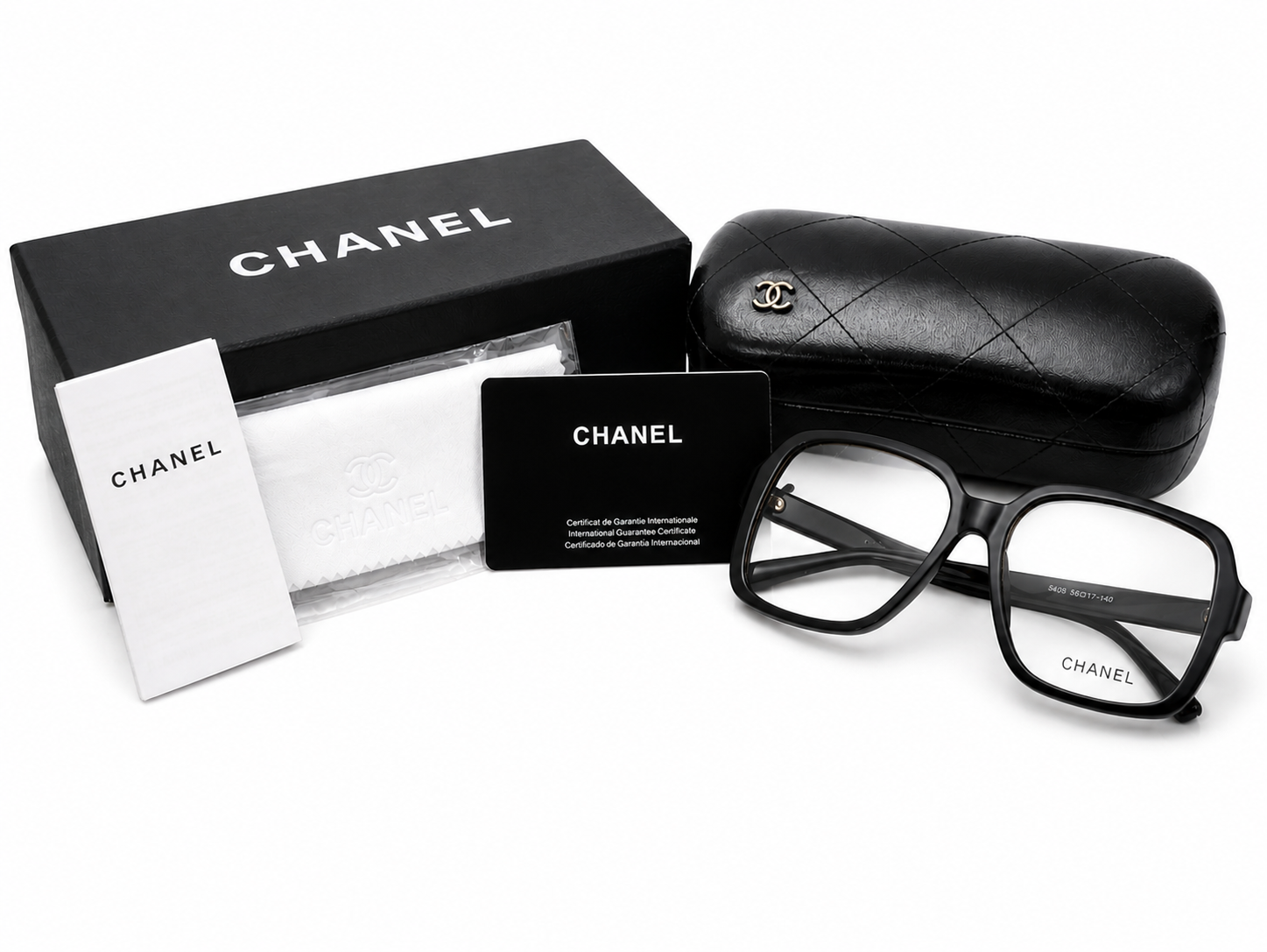 C.H.A.N.E.L.Lentes Clear Estilo Luxury Oversized | Diseño Italiano |