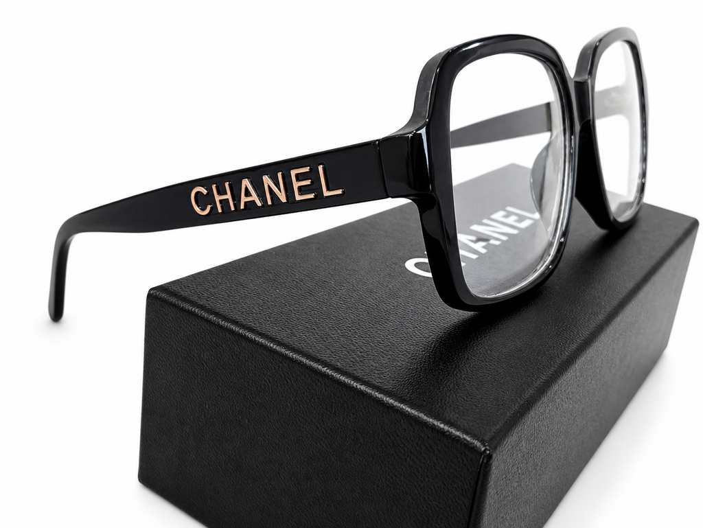 C.H.A.N.E.L.Lentes Clear Estilo Luxury Oversized | Diseño Italiano |