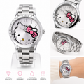 Reloj Hello Kitty para Dama – Acero Inoxidable con Carátula Silver