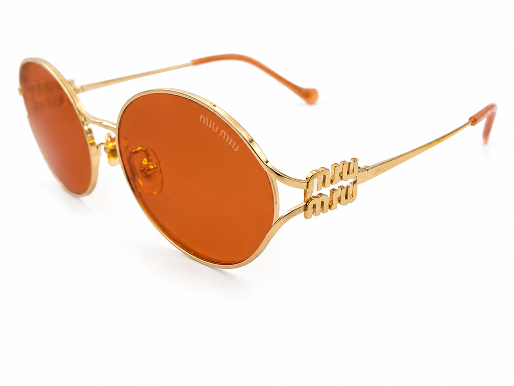 M.I.U M.I.U Gafas de Sol Estilo Luxury Ovaladas – Diseño Vintage Y2K Premium