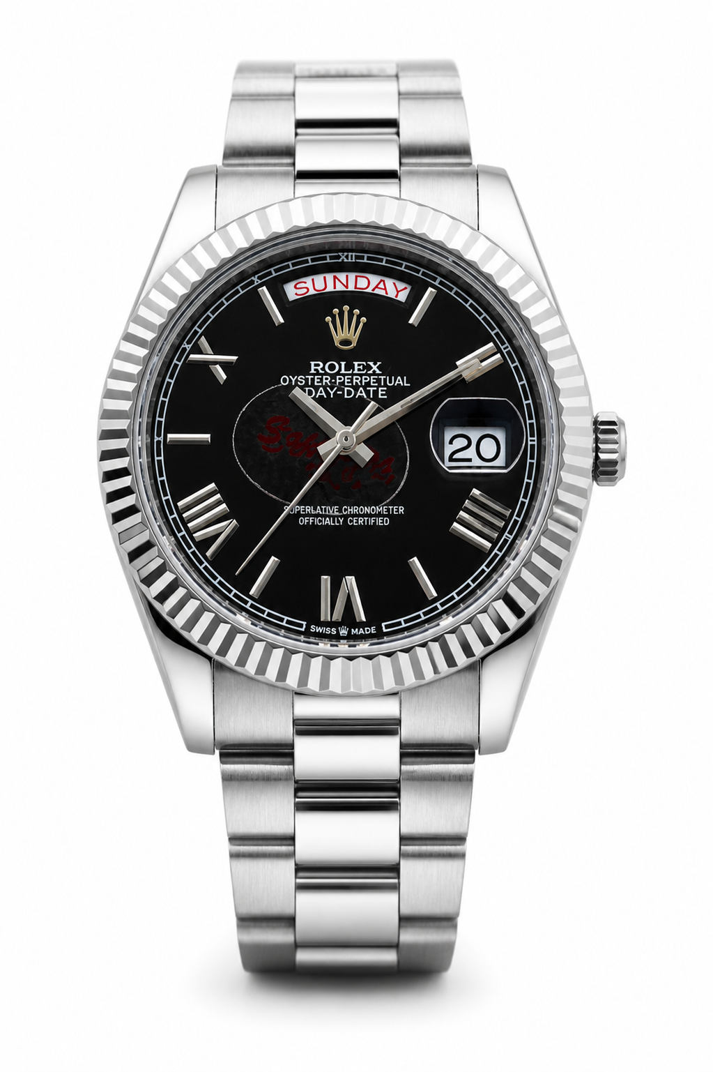 R.O.L.E.X. Luxury Stainless Steel Watch – Day-Date Style | Full Set Box & Papers | Premium Finish