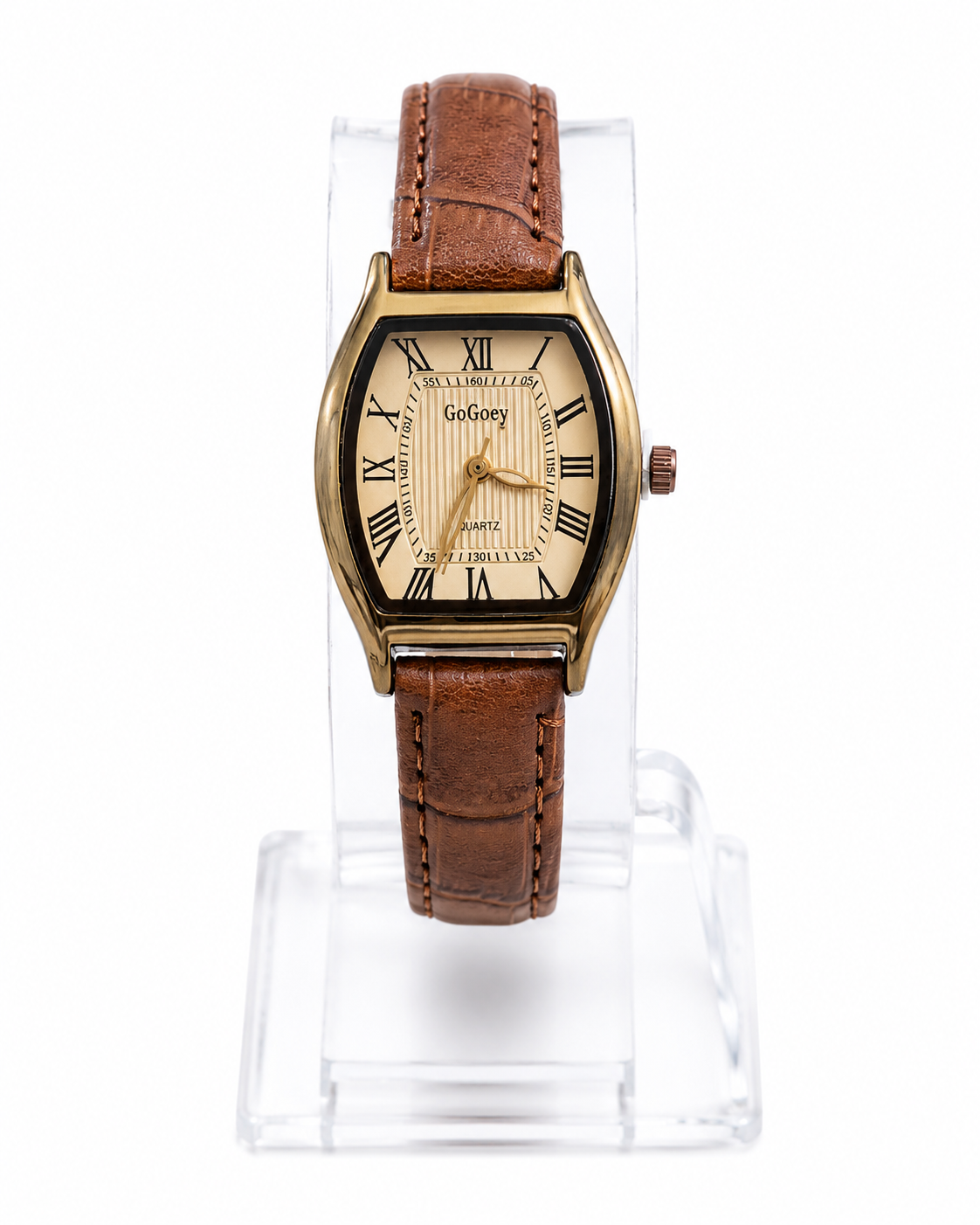 Reloj Vintage Elegante para Mujer – Correa de Cuero PU en Negro o Marrón