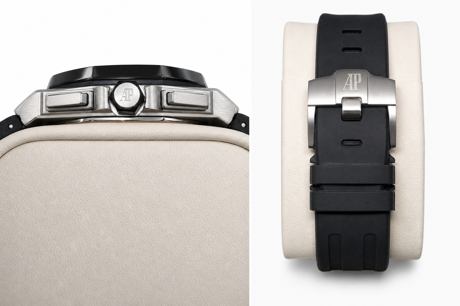 A.P Luxury Black Chronograph Watch – Stainless Steel Case | Sport Elegance Edition