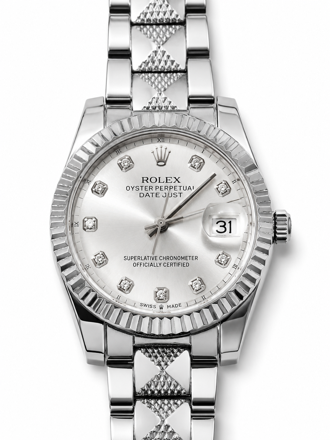 R.O.L.E.X. Set Elegante de Reloj y Pulseras Estilo Luxury para Mujer