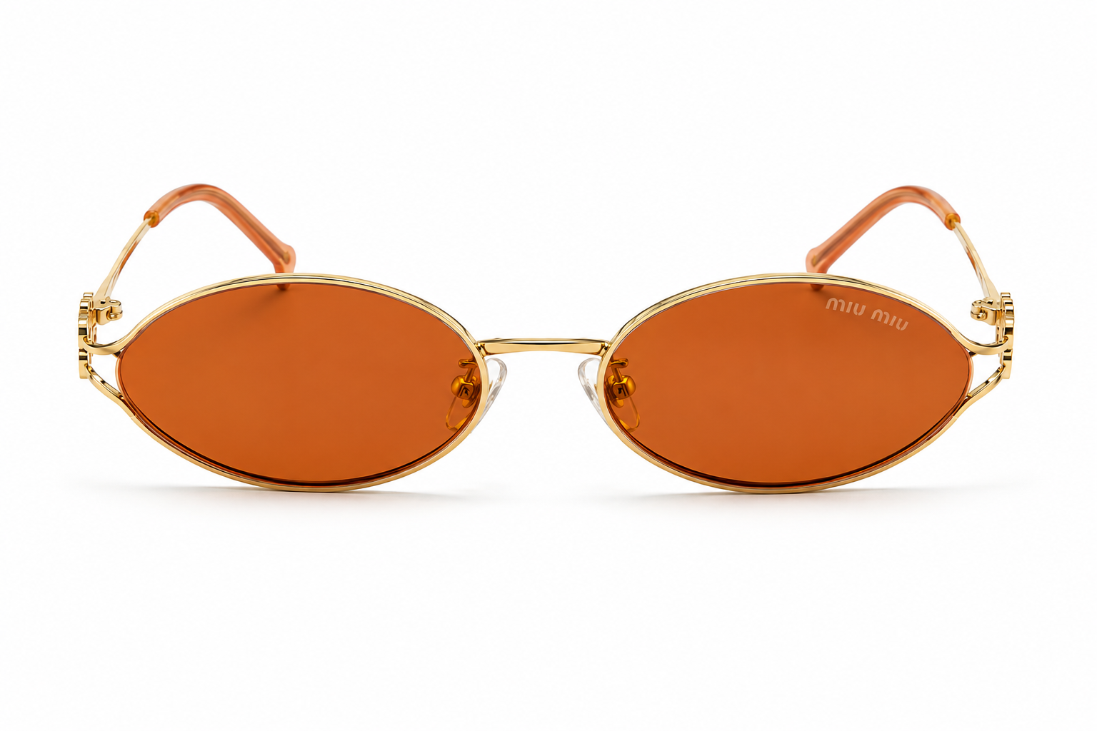 M.I.U M.I.U Gafas de Sol Estilo Luxury Ovaladas – Diseño Vintage Y2K Premium
